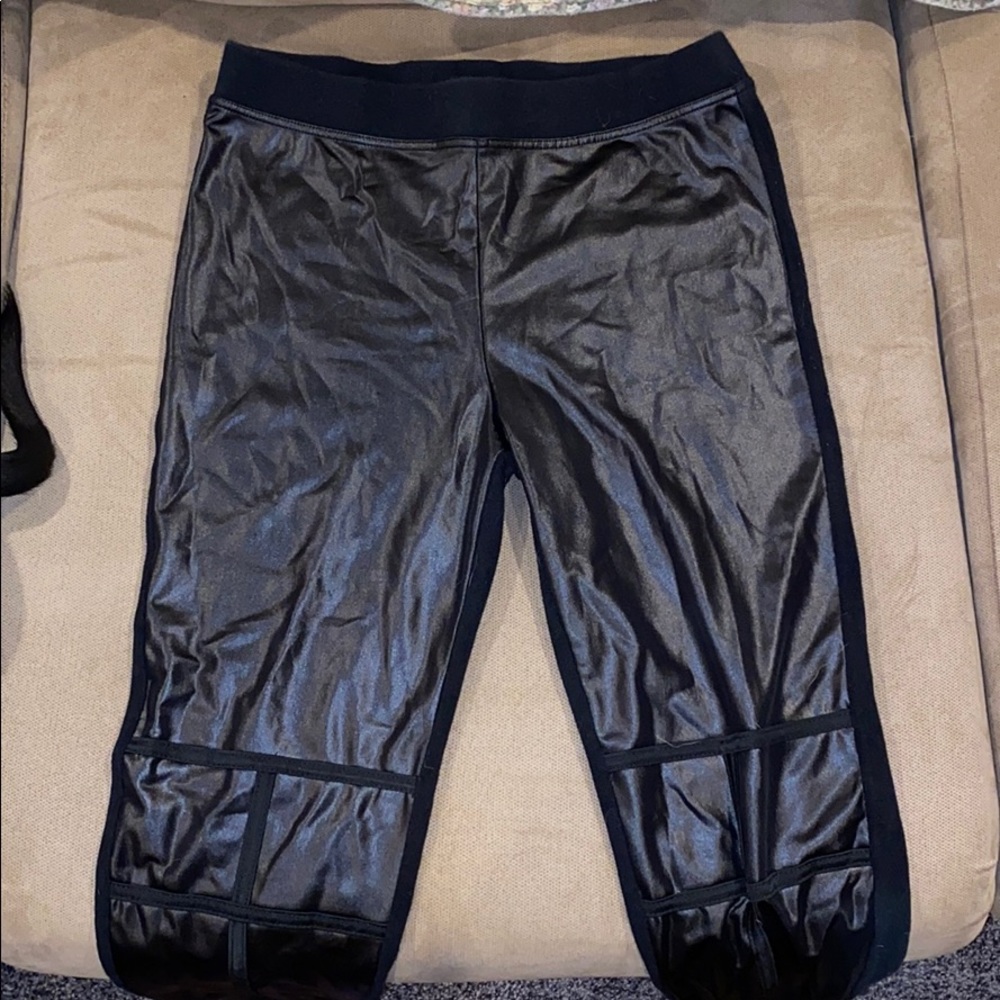 yelete women's faux leather leggings